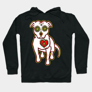 Sugar Skull Style Pitbull Hoodie